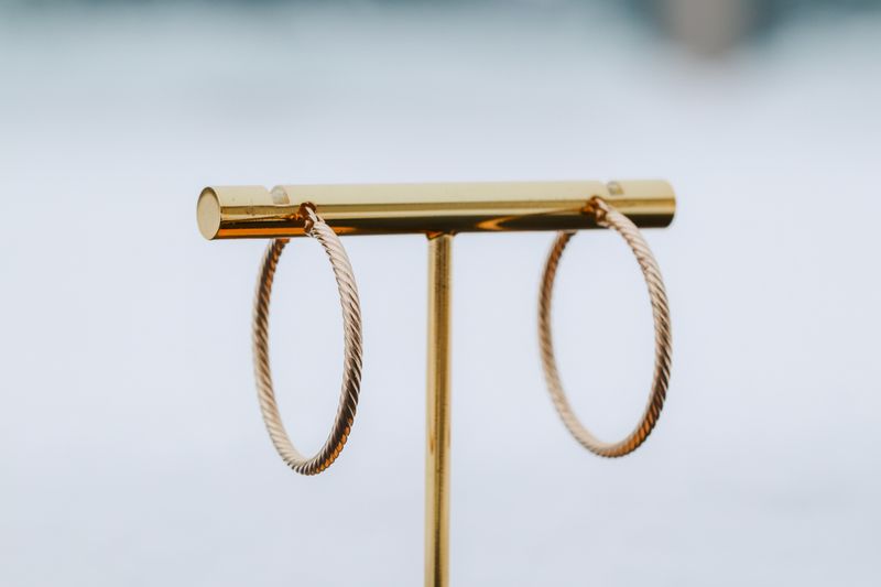 Spiral Hoop Earrings 10kt YG 1.3gr 1&quot;  2mm  ER00460
