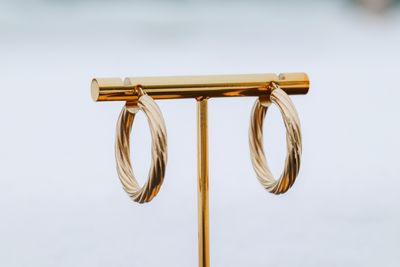 Spiral Hoop Earrings 10kt YG 2.76gr 0.75&quot;4mm ER00461