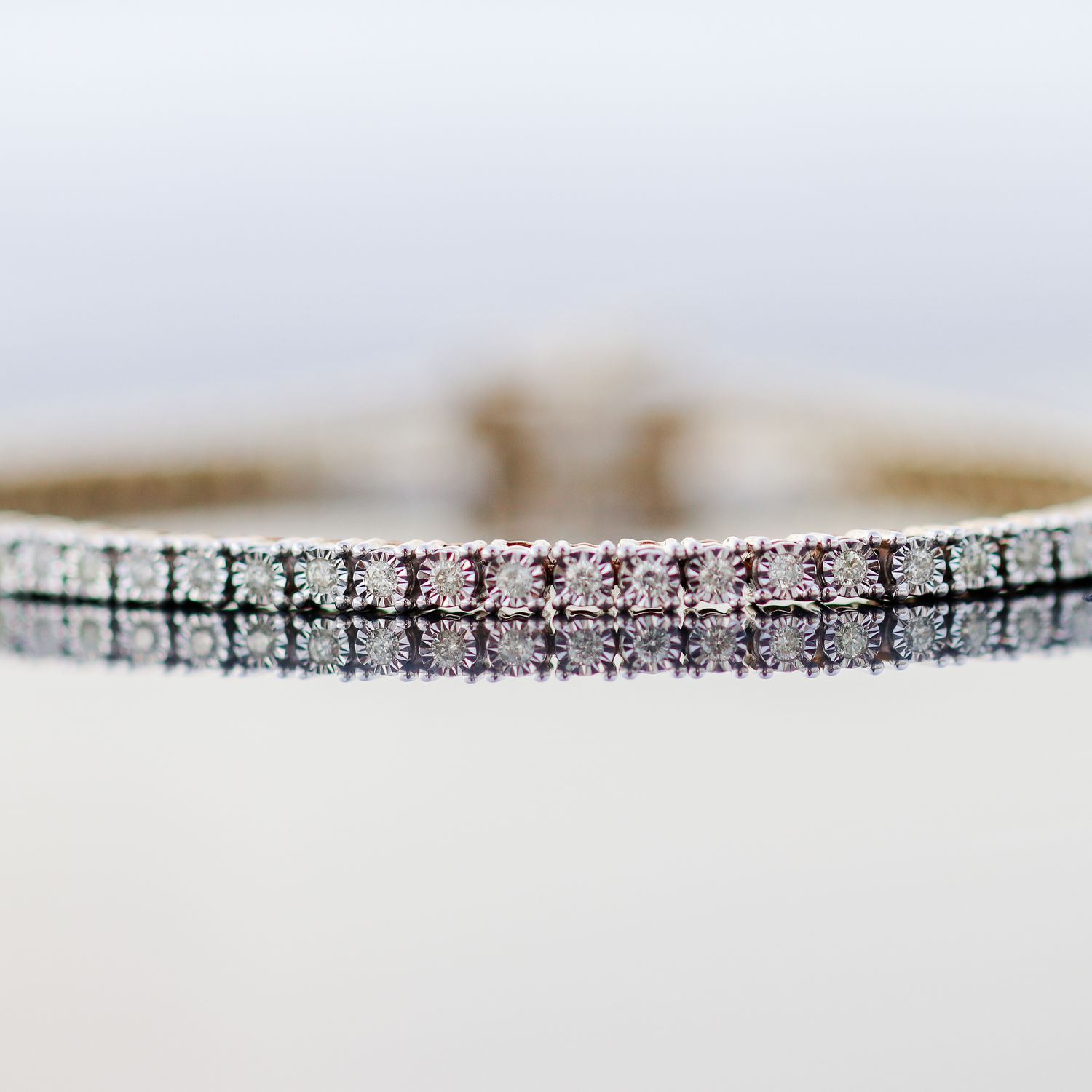 Diamond Tennis Bracelet 10kt YG  0.88cttw SI-GH 7&quot;  BR000339