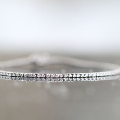 Diamond Tennis Bracelet 14kt WG 4.72gr  1.31cttw Lab 7&quot; BR000349