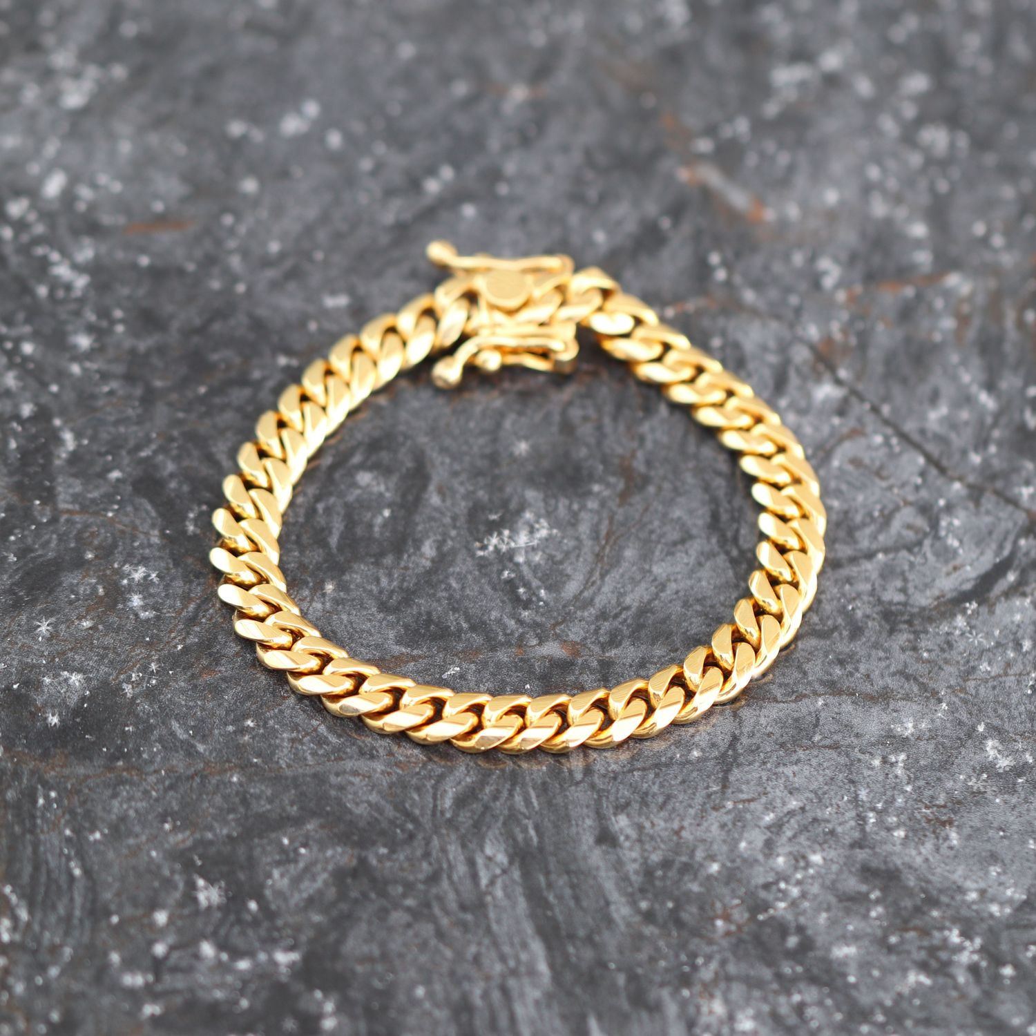 Cuban Link Bracelet 10kt YG 36.3gr 7&quot; 7.8mm BR000347