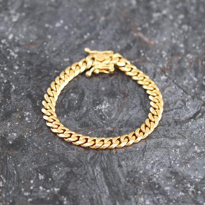 Cuban Link Bracelet 10kt YG 36.3gr 7" 7.8mm BR000347