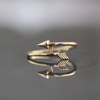 Arrow Ring 10kt YG 1.4gr RN00116