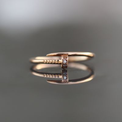Nail Ring 10kt 1.1gr RG RN00125
