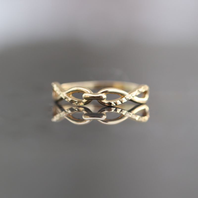 Bow Ring 10kt 0.9gr YG RN00121