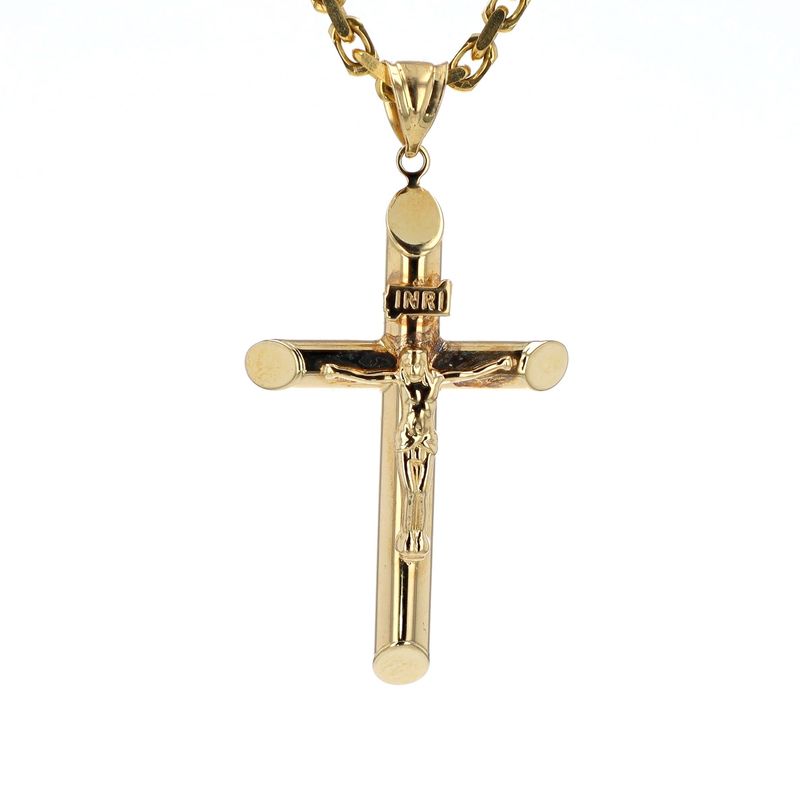Cross Pendant 14kt YG 2.1gr PN00177