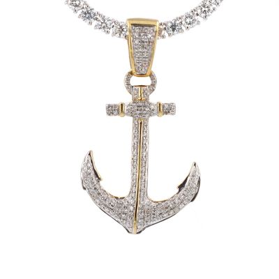 Anchor Pendant 10kt YG 3.0gr 0.43cttw SI-I GHI PN0001045