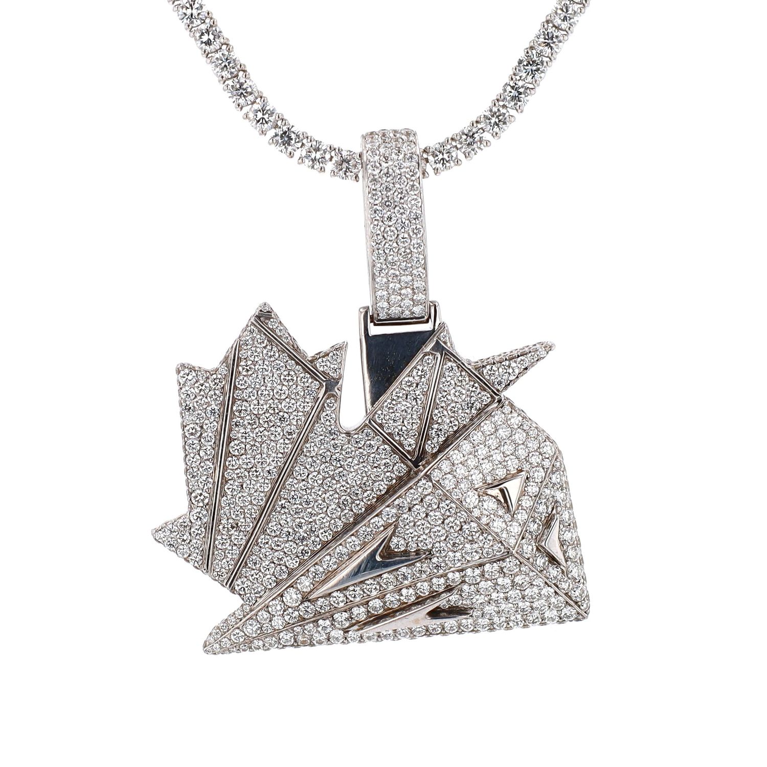 Canadian Diamond Boyz Pendant 18kt WG 32.3gr 7.00cttw PN000919
