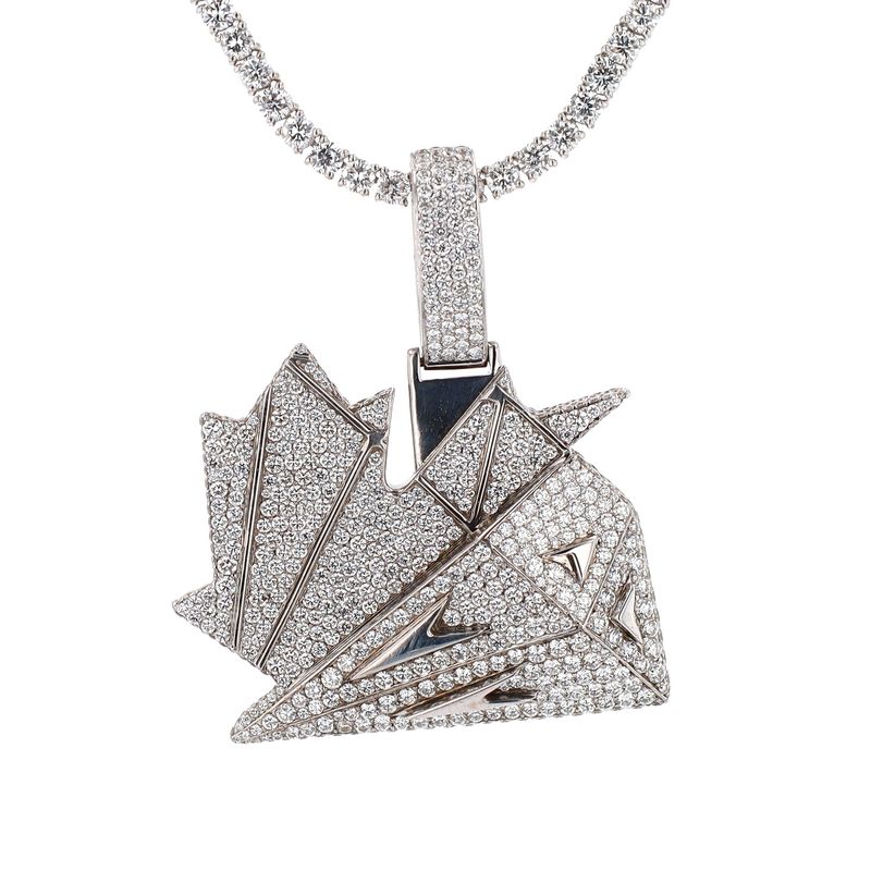 Canadian Diamond Boyz Pendant 18kt WG 32.3gr 7.00cttw PN000919