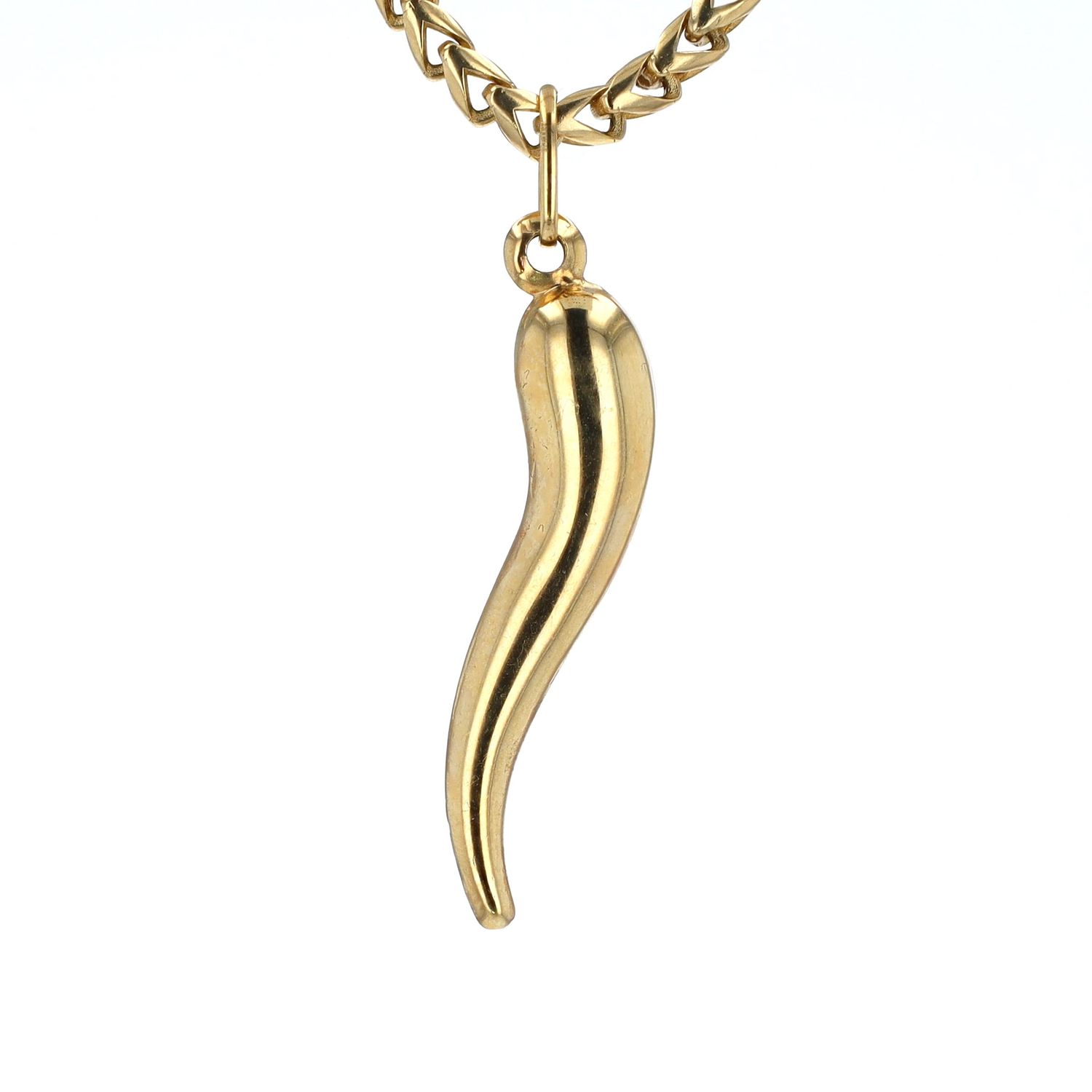 Italian Horn Pendant 10kt YG 1.75gr PN00153