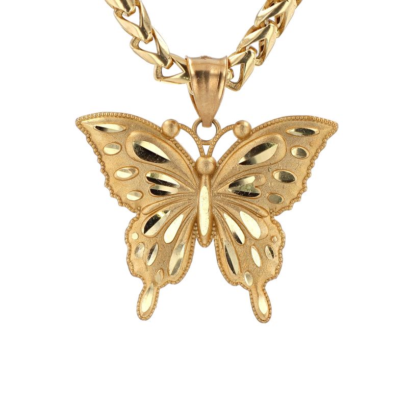 Large Butterfly Pendant 10kt YG 3.9gr PN000972
