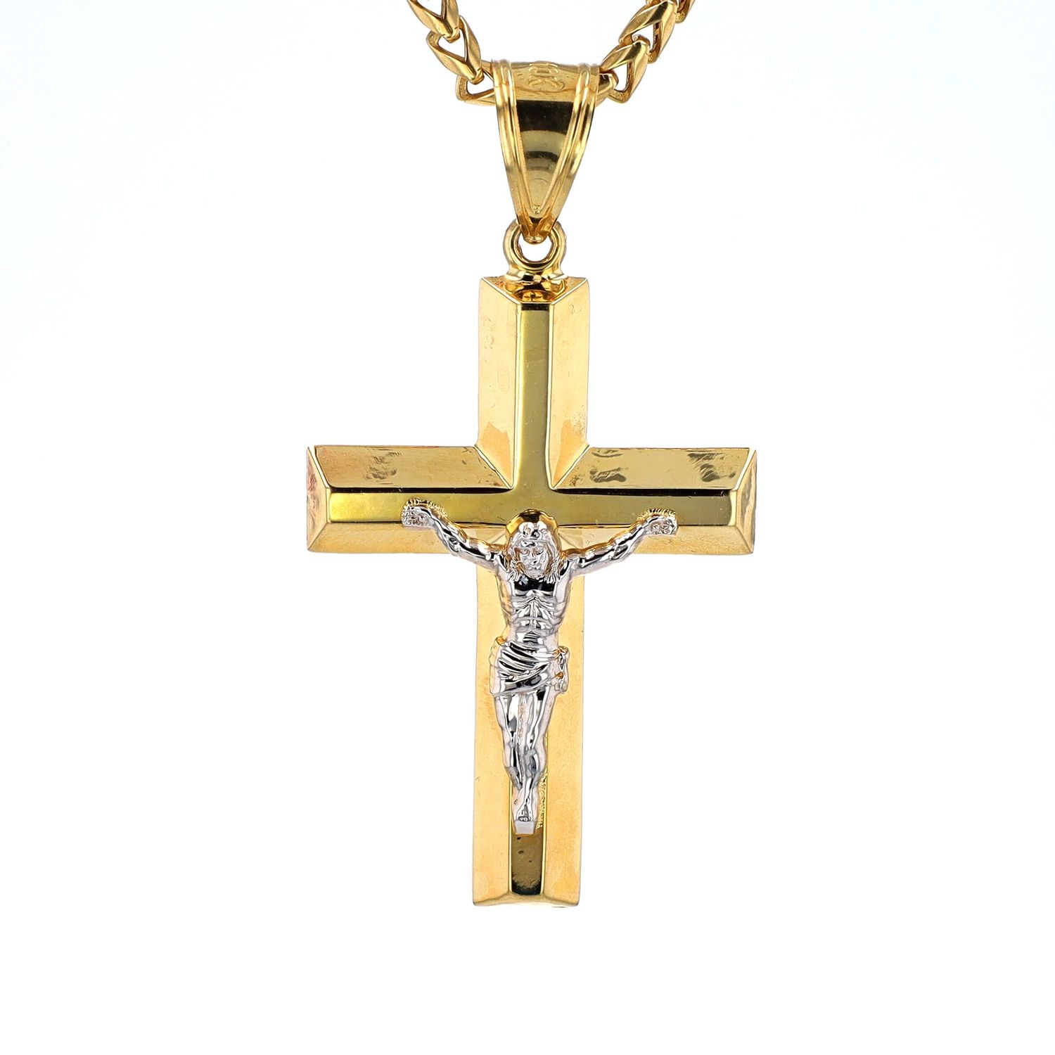 Jesus Cross Pendant 10kt YG 5.5gr PN00154