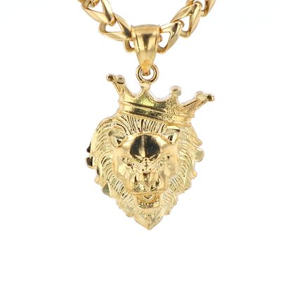 Small Lion King Pendant 10kt YG 2.3gr PN00156