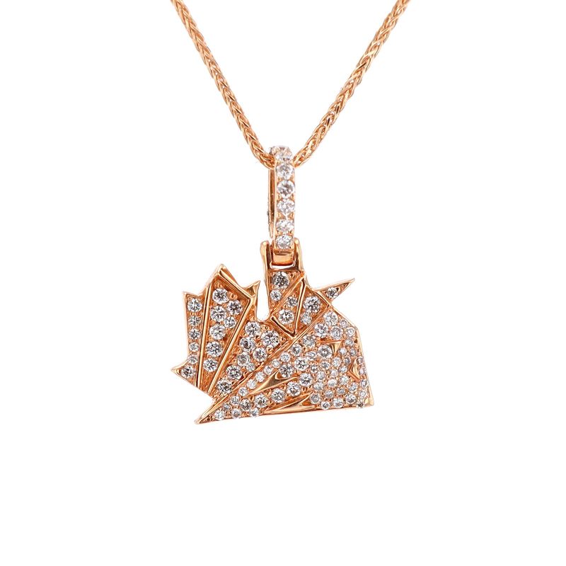 Bijoux Canadian Diamond Boyz Logo Pendant 18kt RG NAT 2.9gr 0.50cttw PN000914