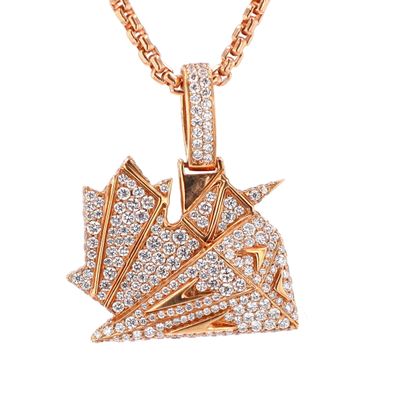 Canadian Diamond Boyz Pendant 18kt RG 7.2gr 1.50cttw PN000911