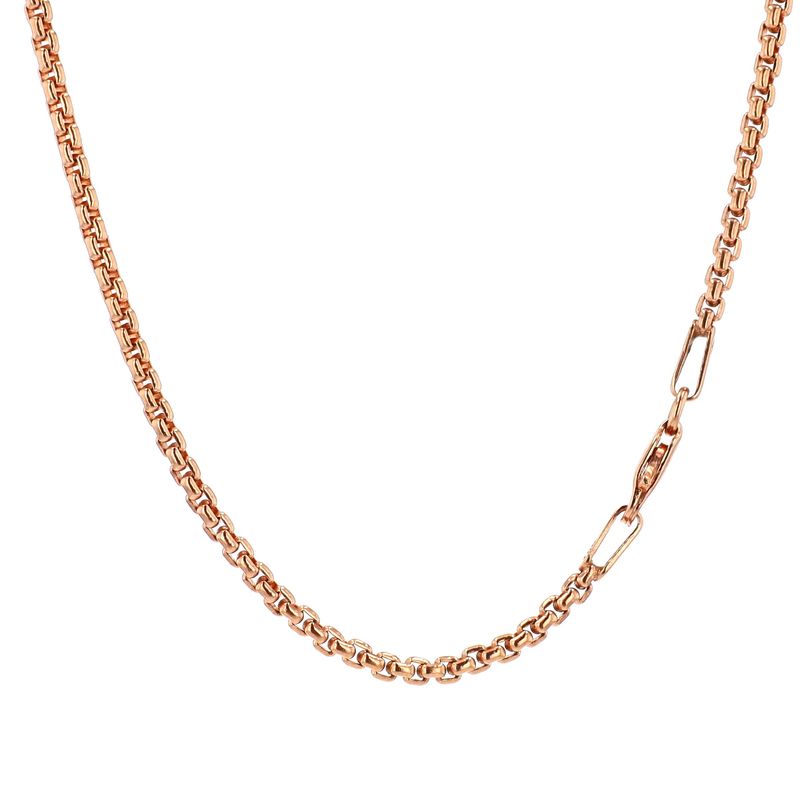 Round Box Chain 10kt RG 11.2gr 24" 1.5mm CH000971