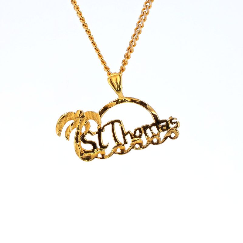 St Thomas Pendant 10kt YG 1.2gr  PN000827