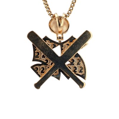 22 Baseball Pendant YG 10kt 17.1gr 2.02cttw 362pc PN00189