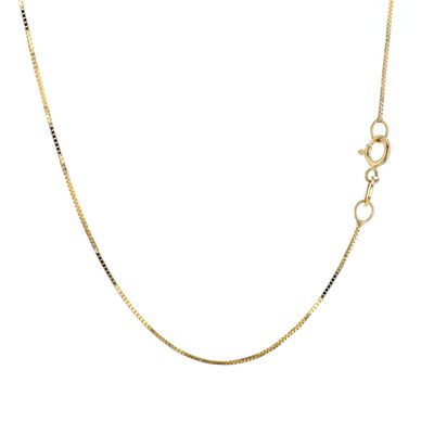 Micro Box Chain 10kt YG 18" CH0001197
