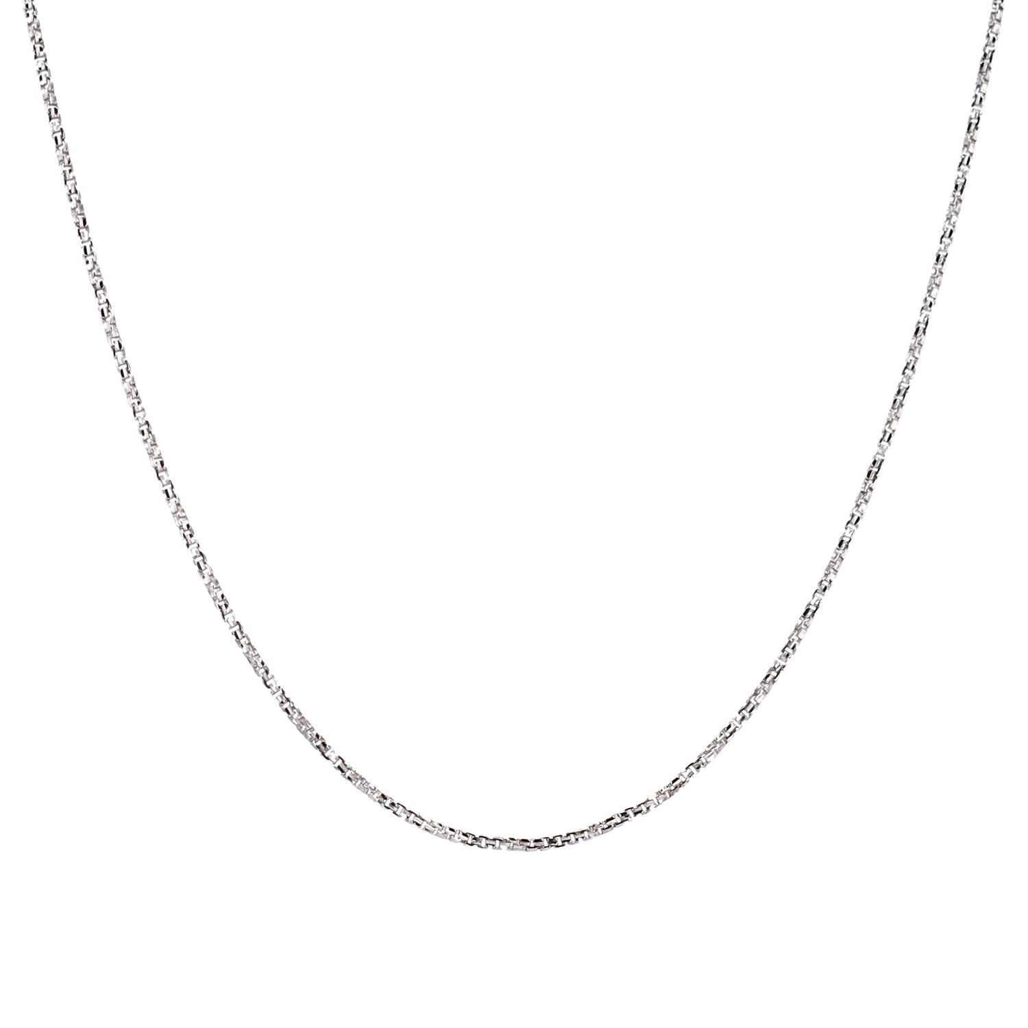 Micro Box Chain 10kt WG 1.2gr 16&quot; CH0001203