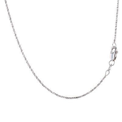Micro Box Chain 10kt WG 1.2gr 16" CH0001203