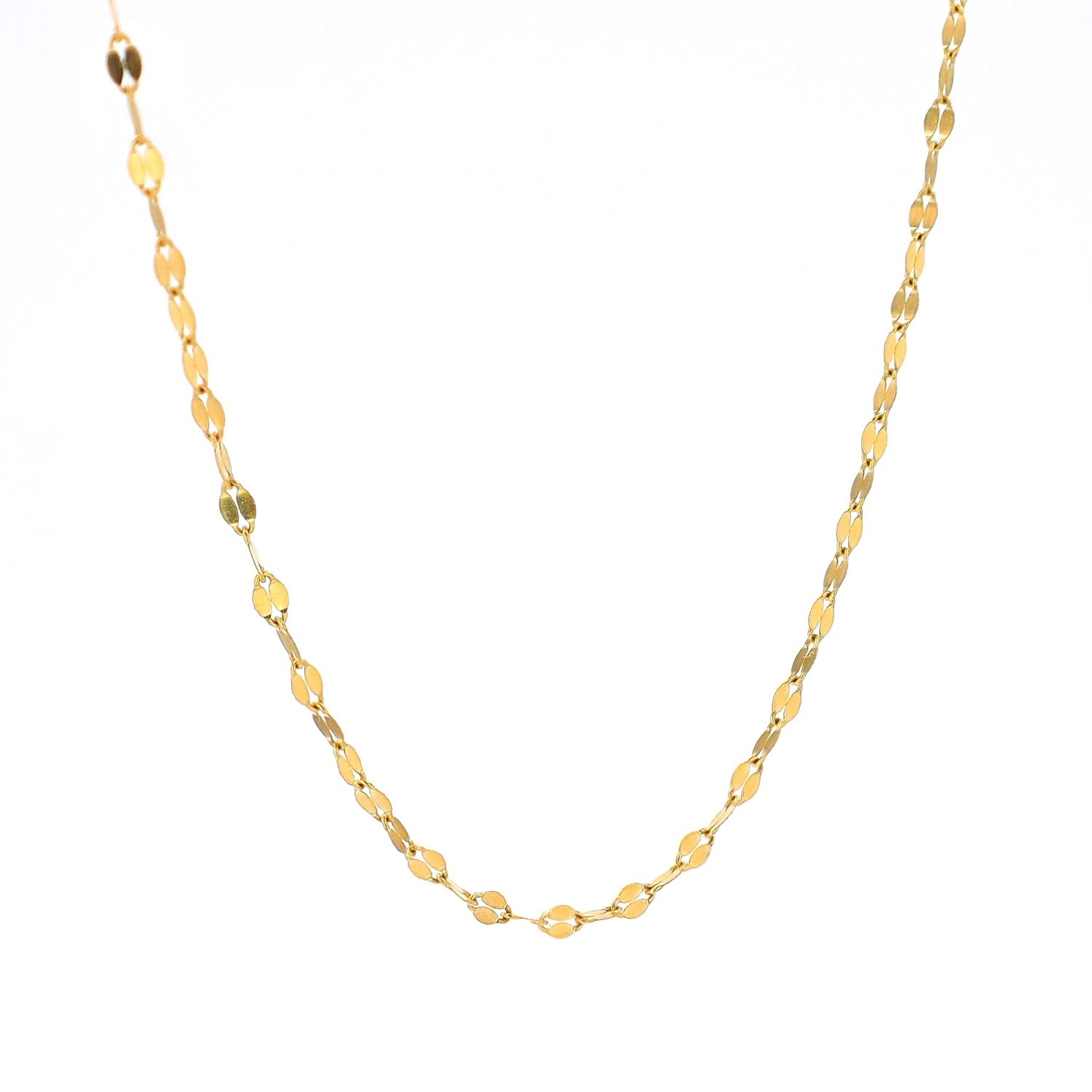 Mini Lucky Coin Sequence Chain 10kt YG 1.1gr 20&quot; CH0001285