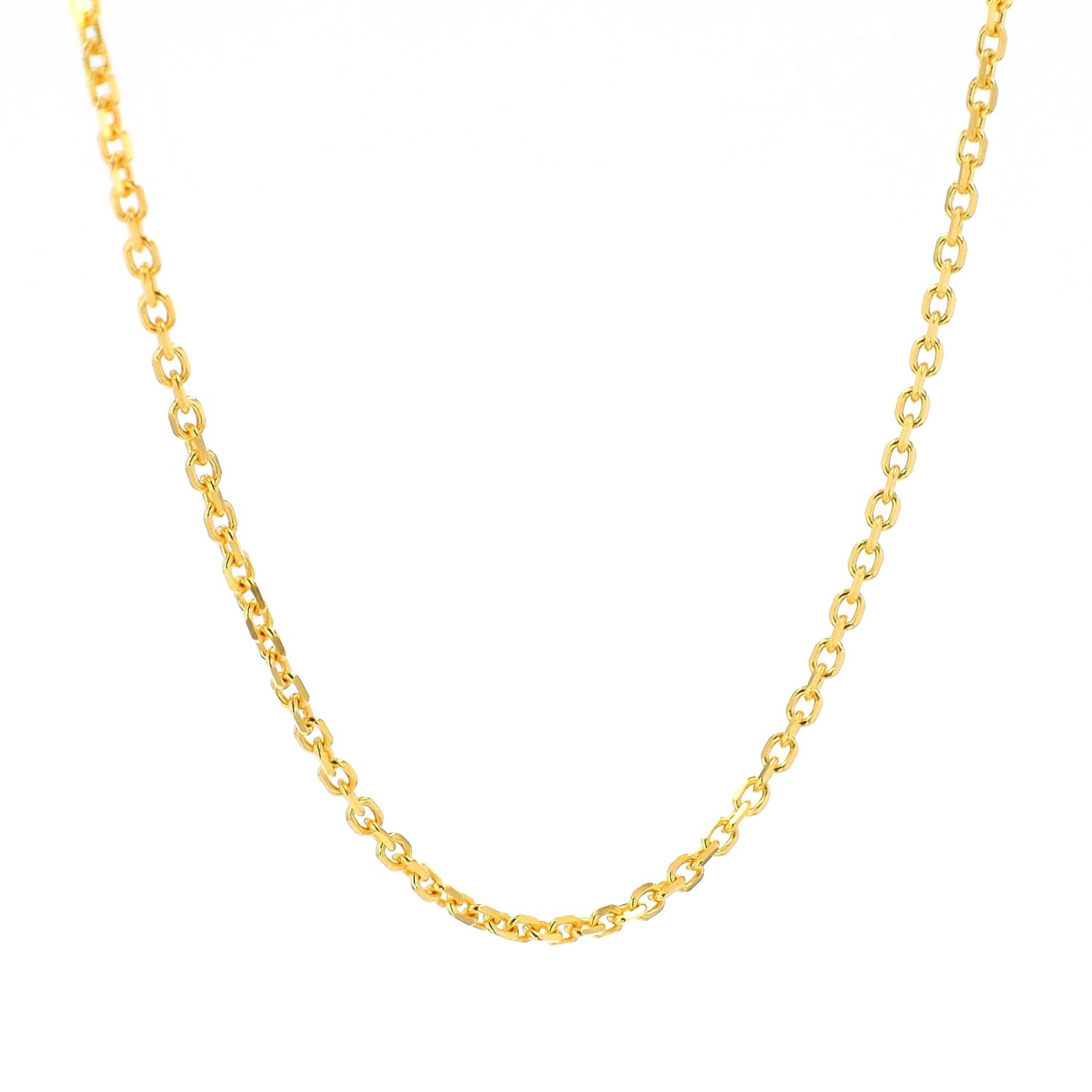 Cable Link Chain 14kt YG 2.7gr 16&quot; 1mm  CH000469