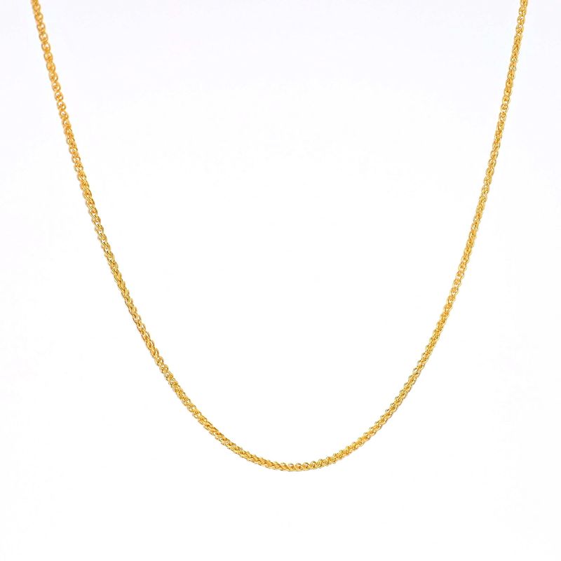 Micro Wheat Chain 10kt YG 1.3gr 18&quot; CH0001200