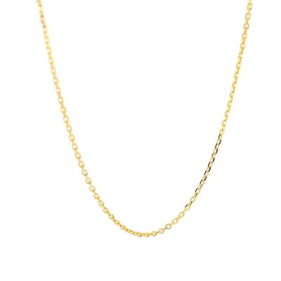 Cable Link Chain 14kt YG 1.55gr 18&quot; 0.8mm CH000475