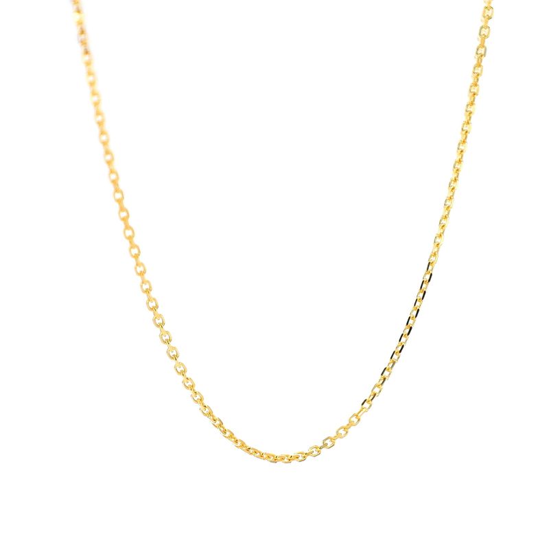 Cable Link Chain 14kt YG 1.55gr 18&quot; 0.8mm CH000475