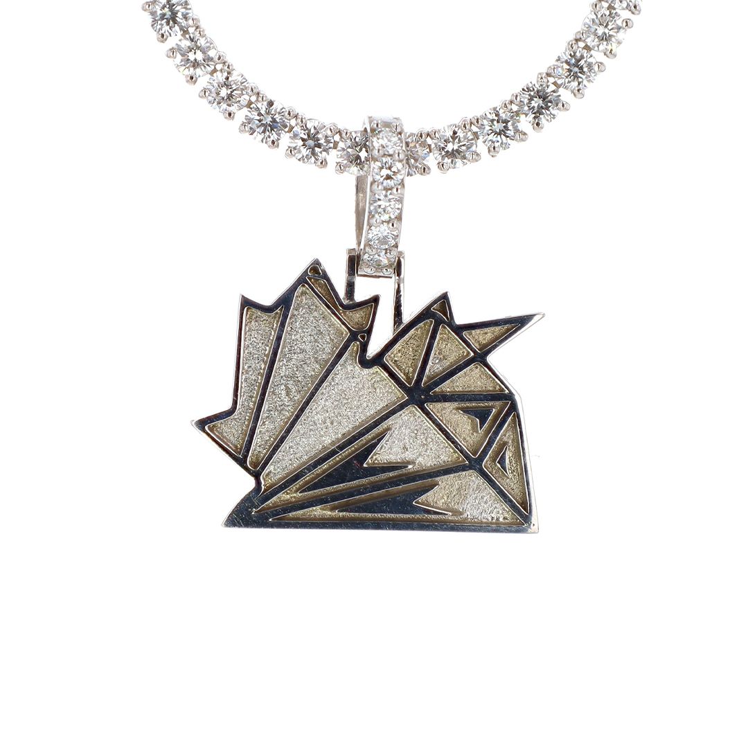 Canadian Diamond Boyz Pendant Small 10kt WG 4.8gr Diamond Bale 0.13cttw VS-FG PN00106