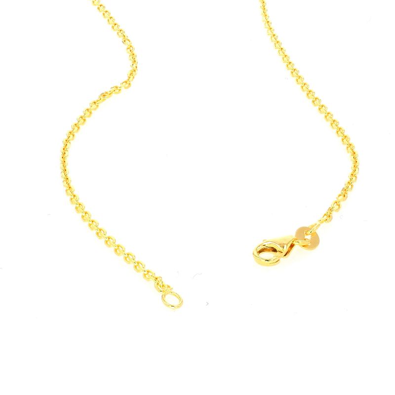 Cable Link Chain 14kt YG 1.6gr 18" 0.8mm CH000473