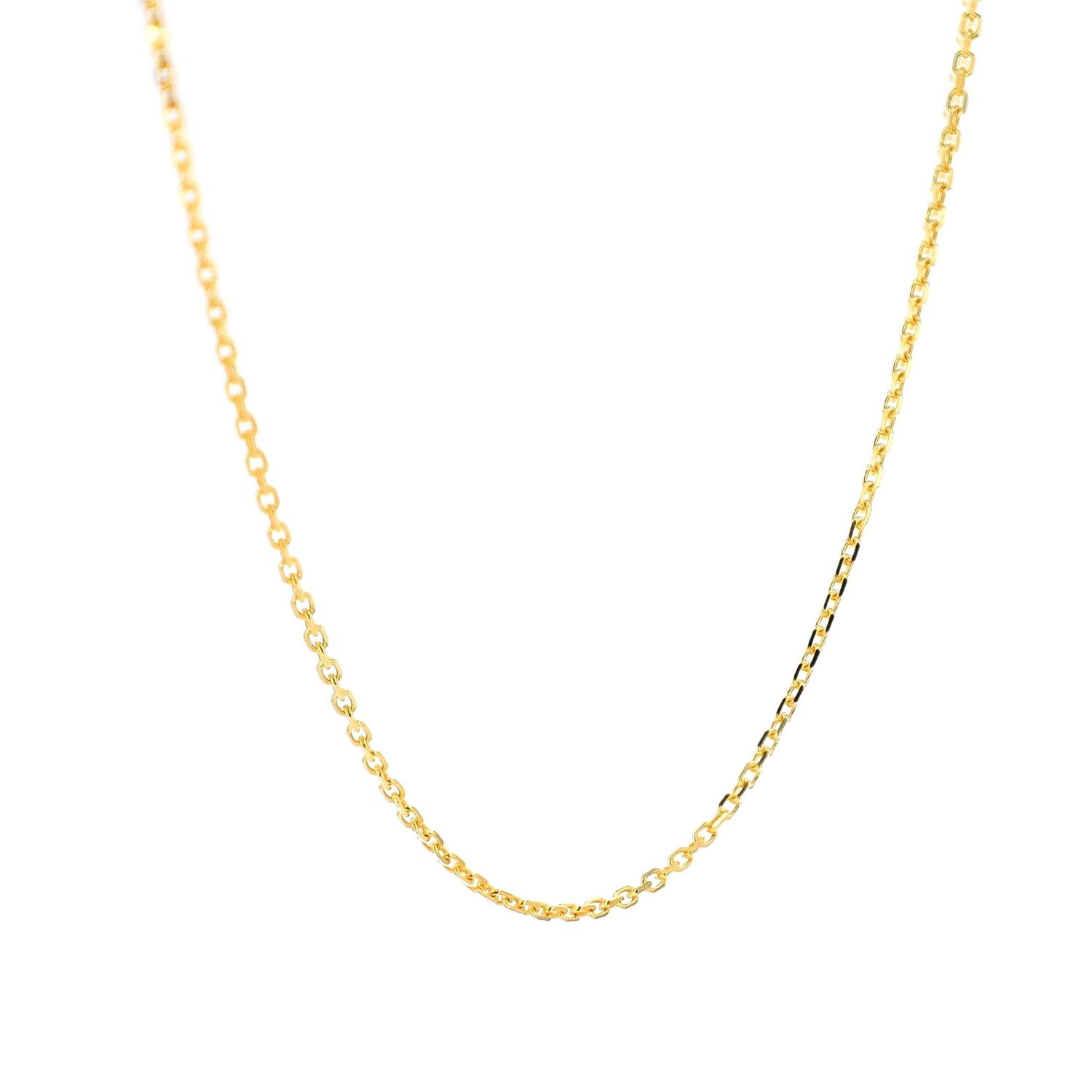 Cable Link Chain 14kt YG 1.47gr 16&quot; 0.7mm CH000476