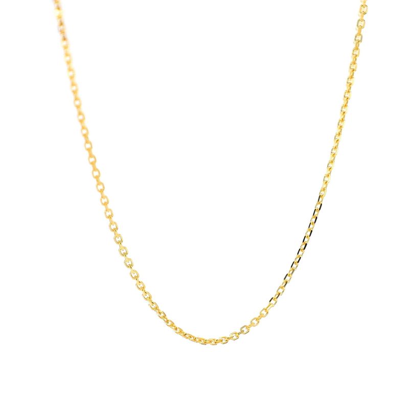 Cable Link Chain 14kt YG 1.47gr 16&quot; 0.7mm CH000476