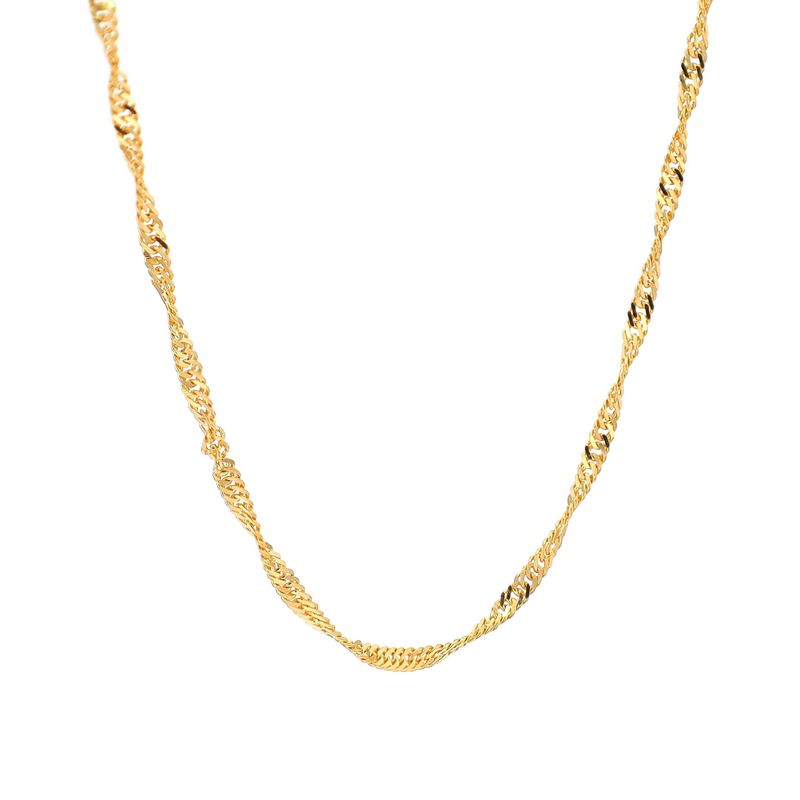 Micro Singapore Chain 10kt YG 2.4gr 18&quot; 1.5mm  CH0001241