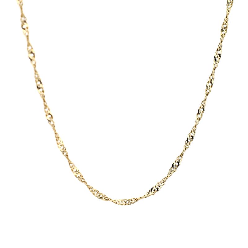 Singapore Chain 10kt YG 1.8gr 18&quot; 1.3mm CH0001275