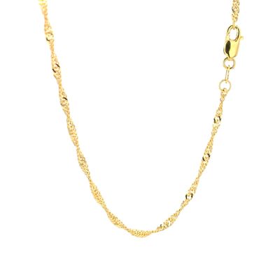 Micro Singapore Chain 10kt YG 20" CH0001280