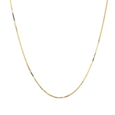 Micro Box Chain 10kt YG 2.2gr  20&quot; CH0001270