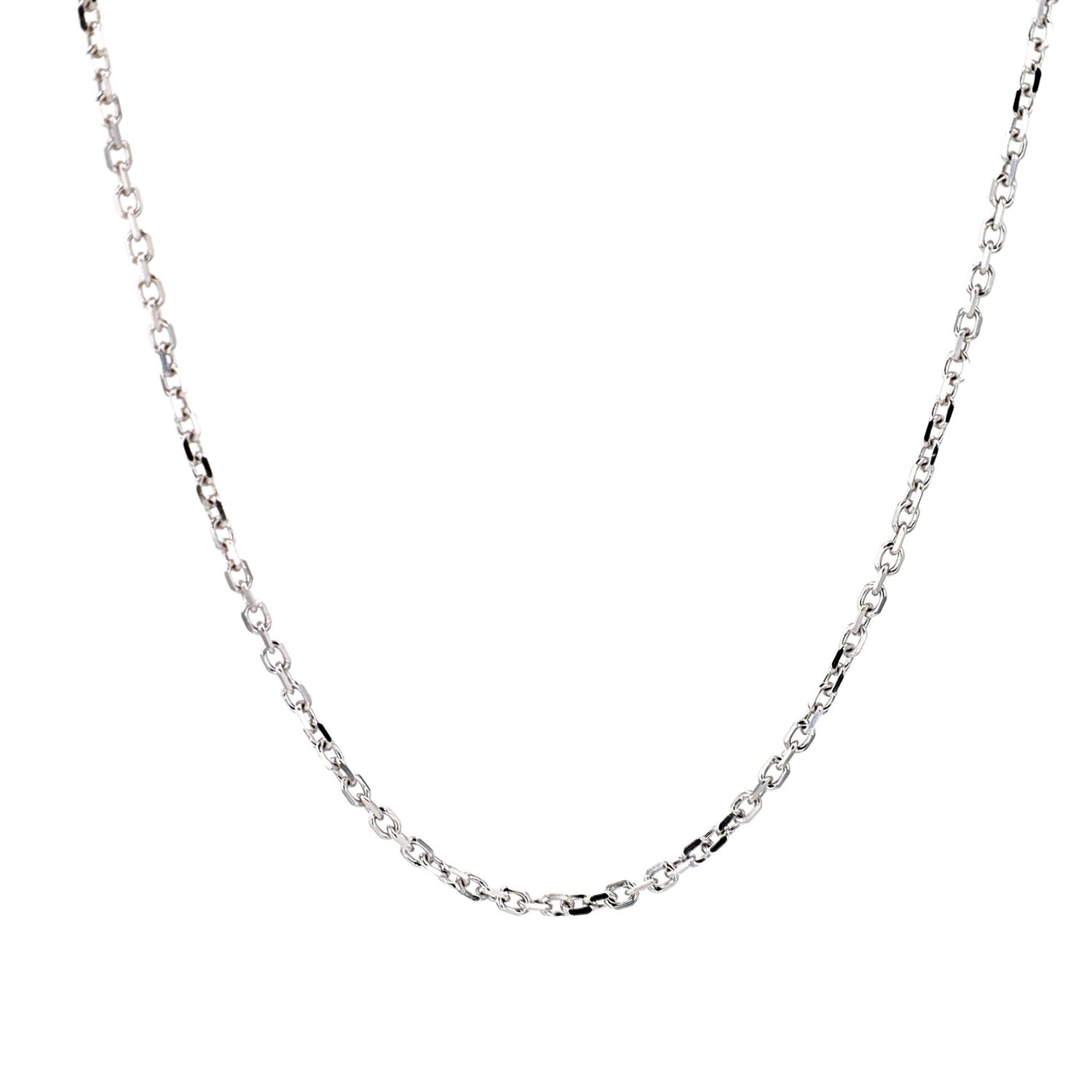 Cable Link Chain 14kt WG 2.7gr 16&quot; 1.1mm CH000477