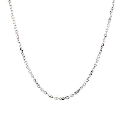 Cable Link Chain 14kt WG 2.7gr 16&quot; 1.1mm CH000477