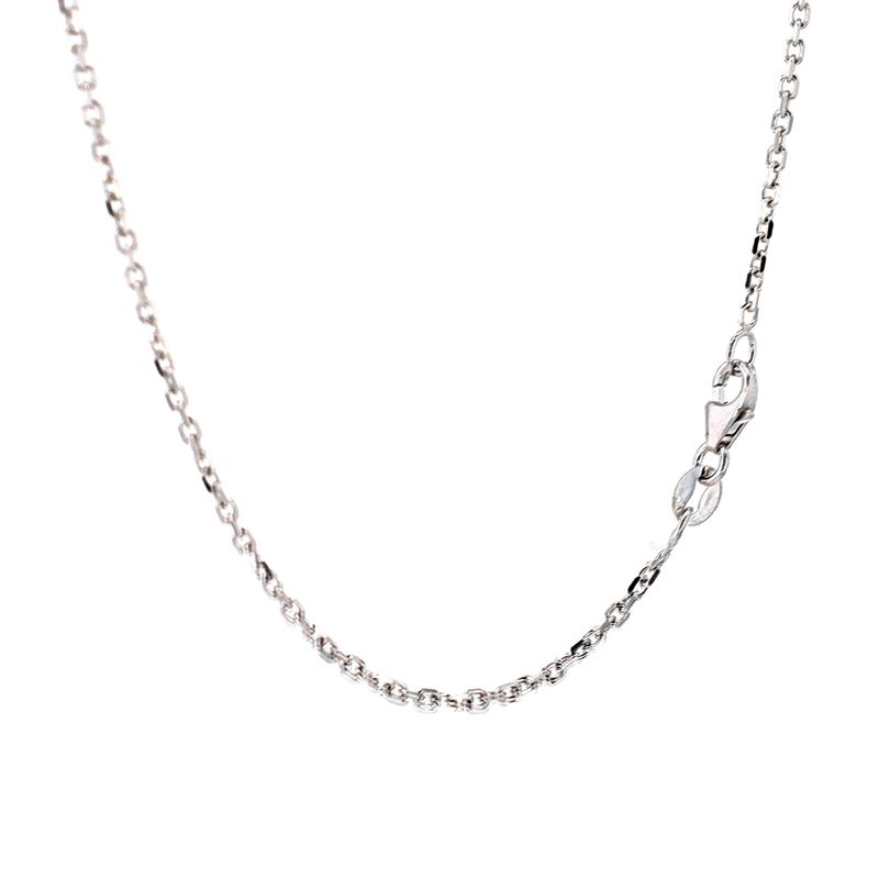 Cable Link Chain 14kt WG 16" 1.1mm CH000477