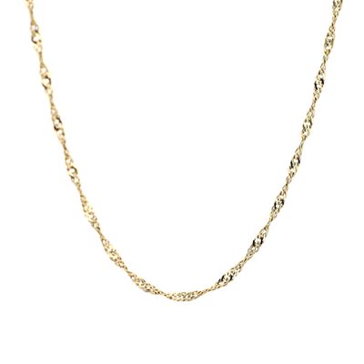 Singapore Chain 10kt YG 1.7gr 20&quot; 1.4mm CH0001279