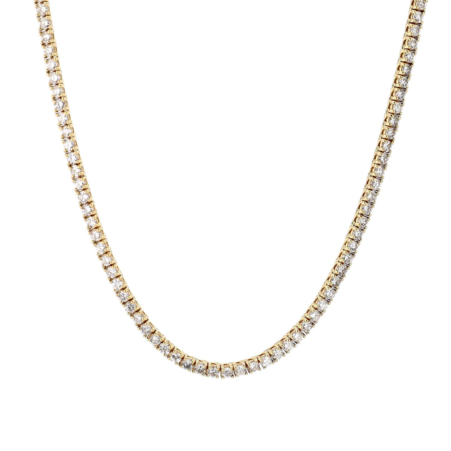 Diamond Tennis Chain 14k YG 20.60gr 8.42cttw I1 G-H-I 22&quot;  2mm  APR41141 CH000964