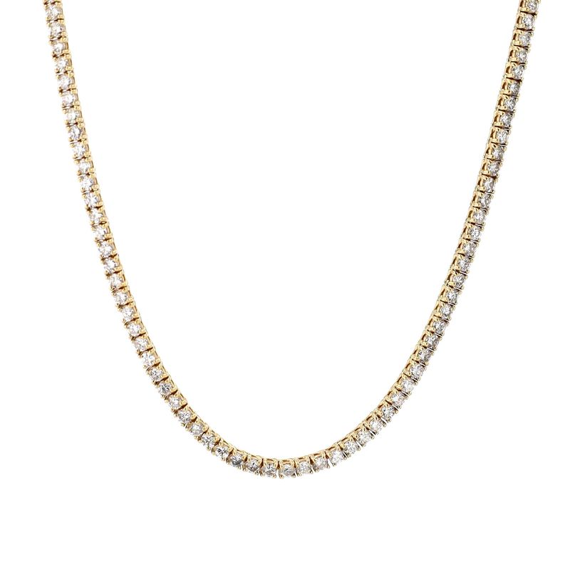 Diamond Tennis Chain 14k YG 20.60gr 8.42cttw I1 G-H-I 22&quot;  2mm  APR41141 CH000964