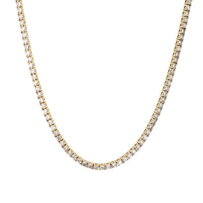 Diamond Tennis Chain 14k YG 20.60gr 8.42cttw I1 G-H-I 22&quot;  2mm  APR41141 CH000964