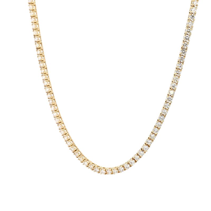 Diamond Tennis Chain 14kt YG 18.7gr 10.00cttw SI-1 HI 20&#39;&#39; 2.40mm  CH000601