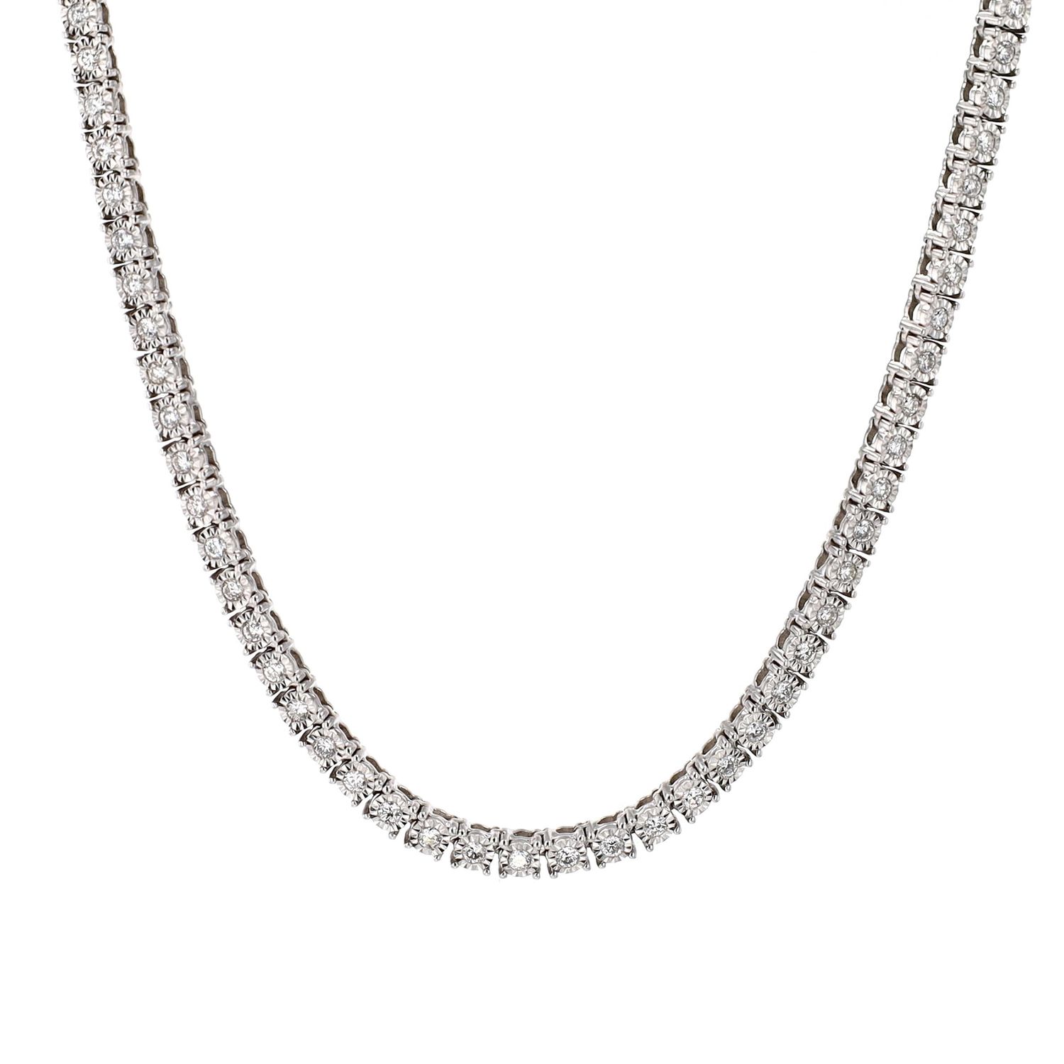 Diamond Tennis Chain 10kt WG 3.10cttw  SI-GH 22&quot; CH000438