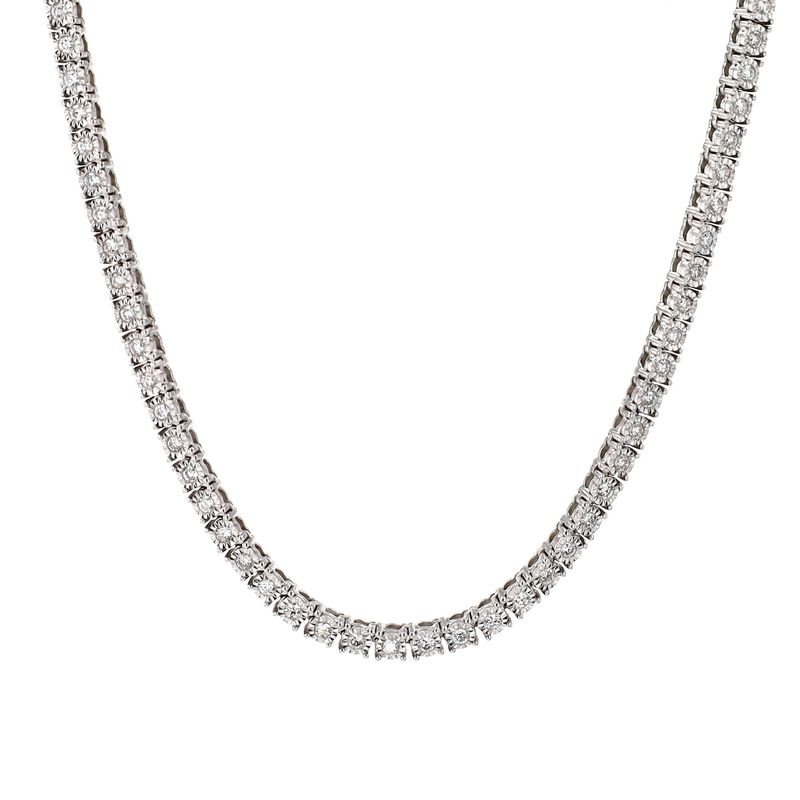 Diamond Tennis Chain 10kt WG 3.10cttw  SI-GH 22&quot; CH000438