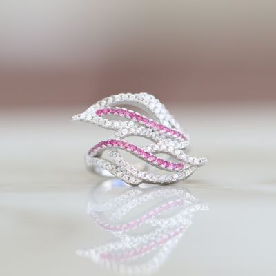 Emma Manor Ring Sterling Silver CZ SFR004