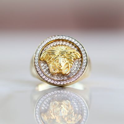 Medusa Head Ring Alloy CZ SFR0019